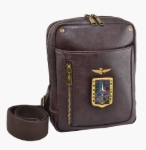 Obrazek Torba krzyżowa Aeronautica Militare Pilot L AM-471-25 brązowa 2,4 L