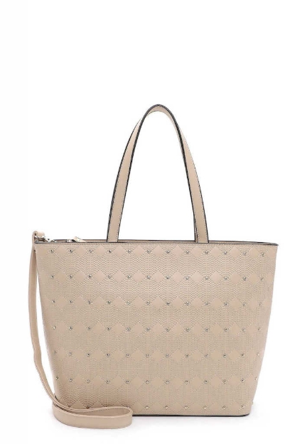 Obrazek Tamaris Madeline 32466-400 Torebka damska beżowa 15 L