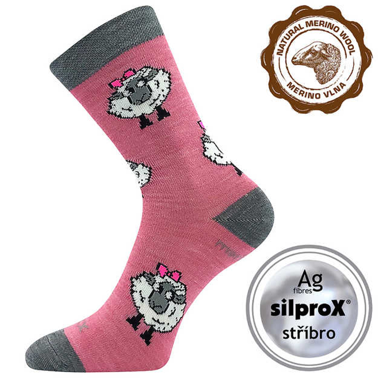 Obrazek VOXX skarpetki Wool baby pink 1 para