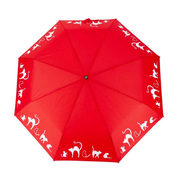 Obrazek Doppler Magic Fiber CATS Damski składany parasol w pełni automatyczny