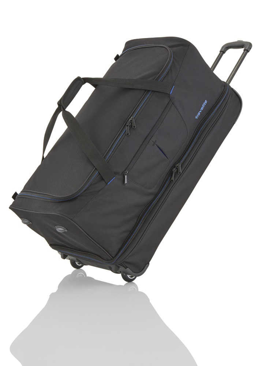 Obrazek Travelite Basics Torba na kółkach L czarny/niebieski 98/119 L