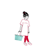 Obrazek Reisenthel Carrybag XS Kids Koty i psy miętowy 5 L