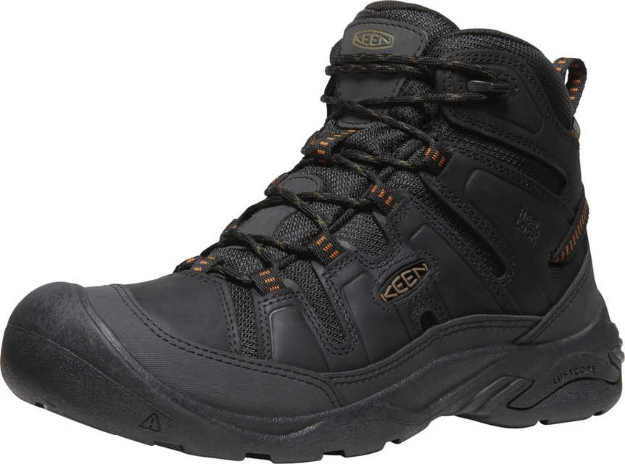 Obrazek KEEN Circadia MID WP Męskie buty trekkingowe black/curry