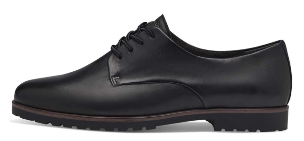Obrazek Tamaris 1-23206-42-001 Czarne półbuty damskie