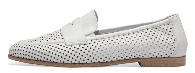 Obrazek Tamaris 1-24210-42-110 Białe mokasyny damskie