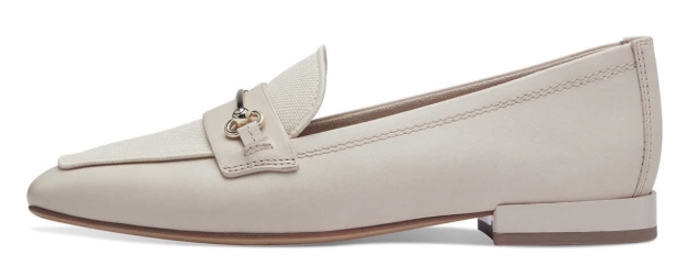 Obrazek Tamaris 1-24224-42-418 Damskie beżowe loafersy