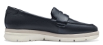 Obrazek Tamaris 1-24720-42-805 Damskie granatowe loafersy