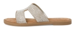 Obrazek Tamaris 1-27113-42-919 Srebrne pantofle damskie
