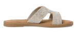 Obrazek Tamaris 1-27113-42-919 Srebrne pantofle damskie