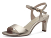 Obrazek Tamaris 1-28008-42-933 Damskie sandały na obcasie złote