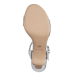 Obrazek Tamaris 1-28008-42-941 Damskie sandały na obcasie srebrne
