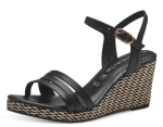 Obrazek Tamaris 1-28046-42-001 Damskie sandały na koturnie czarne