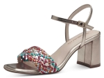 Obrazek Tamaris 1-28055-42-902 Damskie sandały na obcasie wielokolorowe