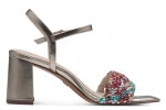 Obrazek Tamaris 1-28055-42-902 Damskie sandały na obcasie wielokolorowe