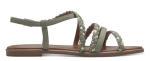 Obrazek Tamaris 1-28101-42-771 Sandały damskie zielone