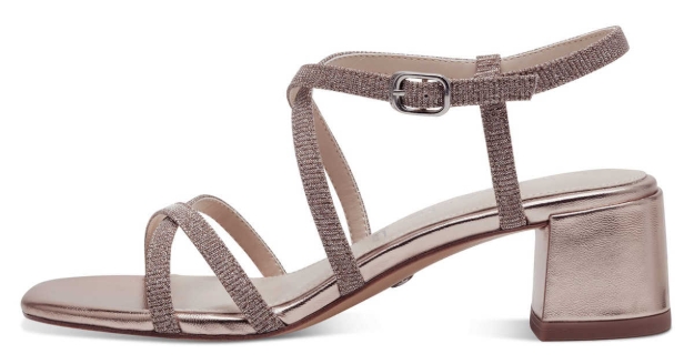 Obrazek Tamaris 1-28204-42-586 Damskie sandały na obcasie różowe