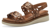 Obrazek Tamaris 1-28212-42-305 Damskie sandały na koturnie brązowe