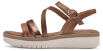 Obrazek Tamaris 1-28215-42-440 Damskie sandały na koturnie brązowe