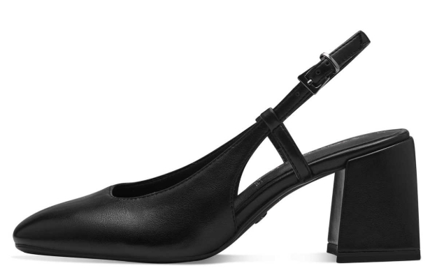 Obrazek Tamaris 1-29621-42-001 Damskie sandały na obcasie czarne