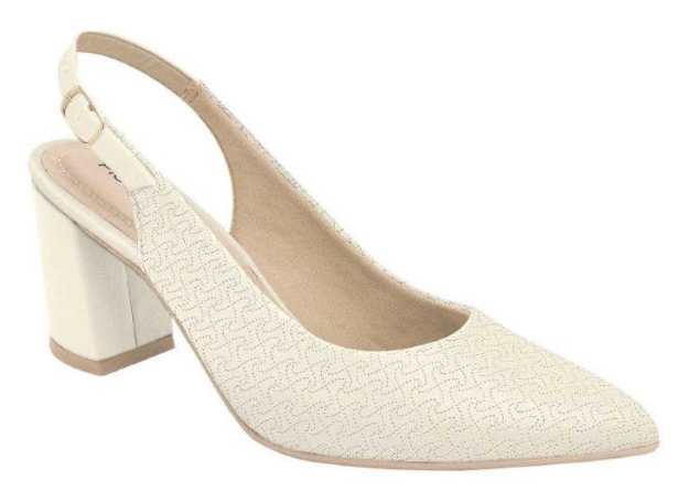 Obrazek Piccadilly 745145-13 Damskie sandały na obcasie w kolorze beżowym