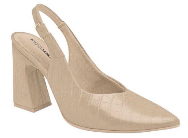 Obrazek Piccadilly 749134-4 Damskie sandały na obcasie w kolorze beżowym