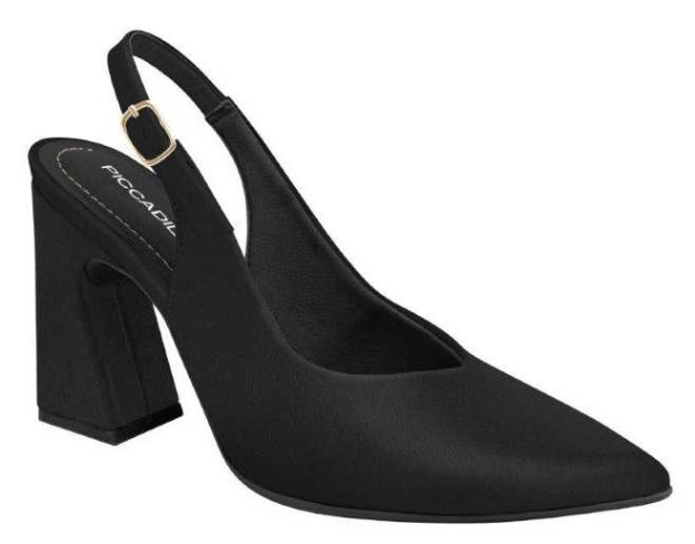 Obrazek Piccadilly 749134-15 Damskie sandały na obcasie czarne