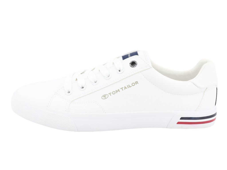 Obrazek Tom Tailor 5380320001 Męskie trampki białe