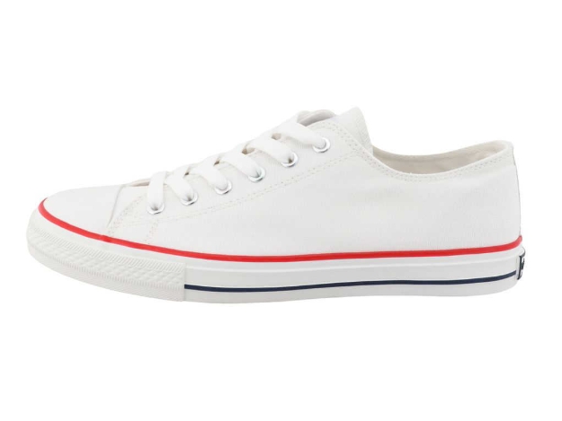 Obrazek Tom Tailor 7480240001 Męskie trampki białe