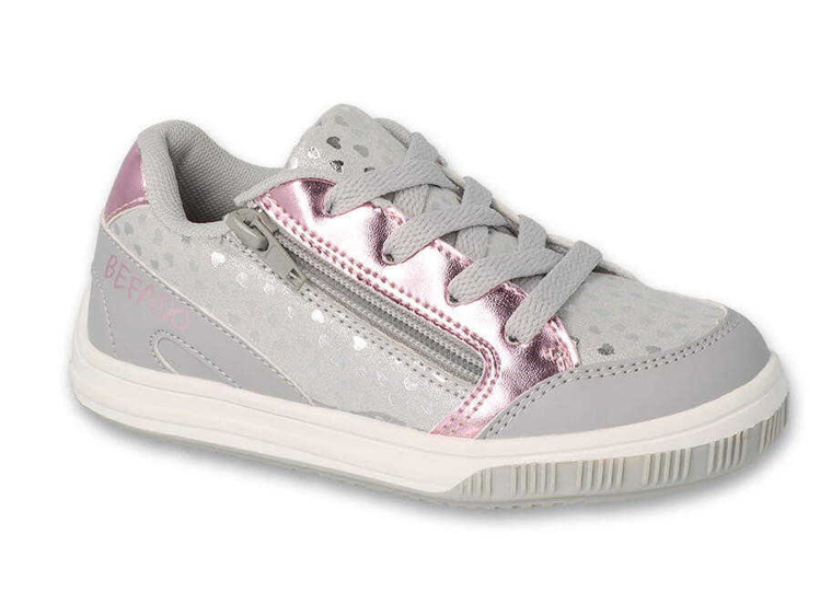 Obrazek BEFADO 514X003 sneakersy SPORT ZIPP srebrne