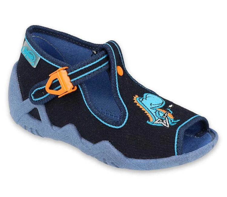 Obrazek BEFADO 217P112 sandały chłopięce niebieskie dino