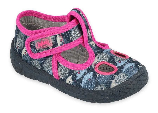 Obrazek BEFADO 533P017 kapcie dziewczęce Mummy Me jeże