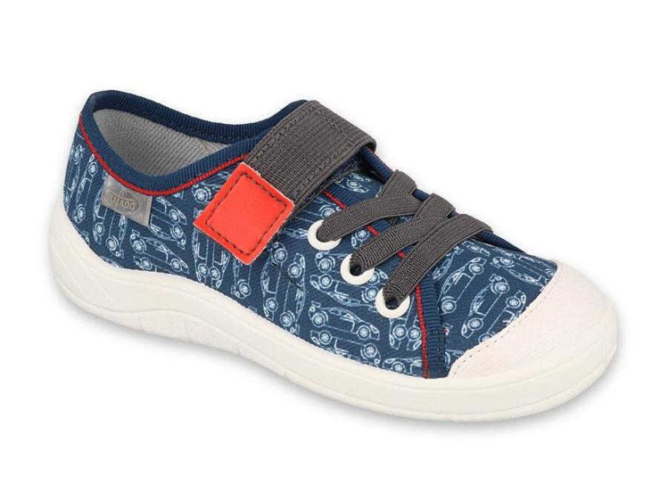 Obrazek BEFADO 251Y193 trampki chłopięce 1SZ niebieskie samochody