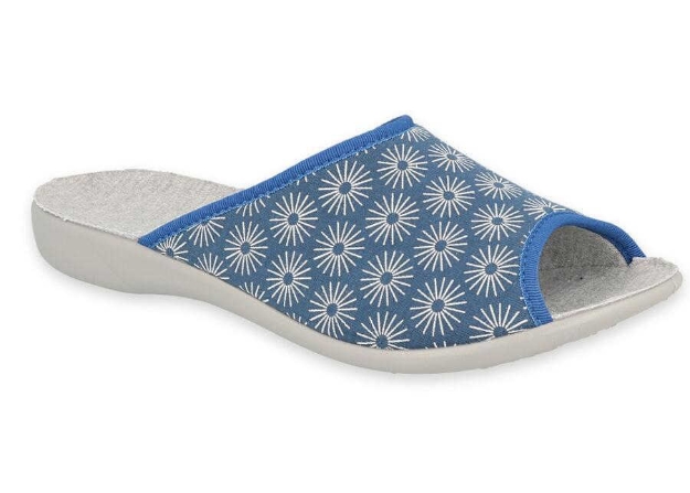 Obrazek BEFADO 254D142 36 kapcie damskie Viki niebieskie