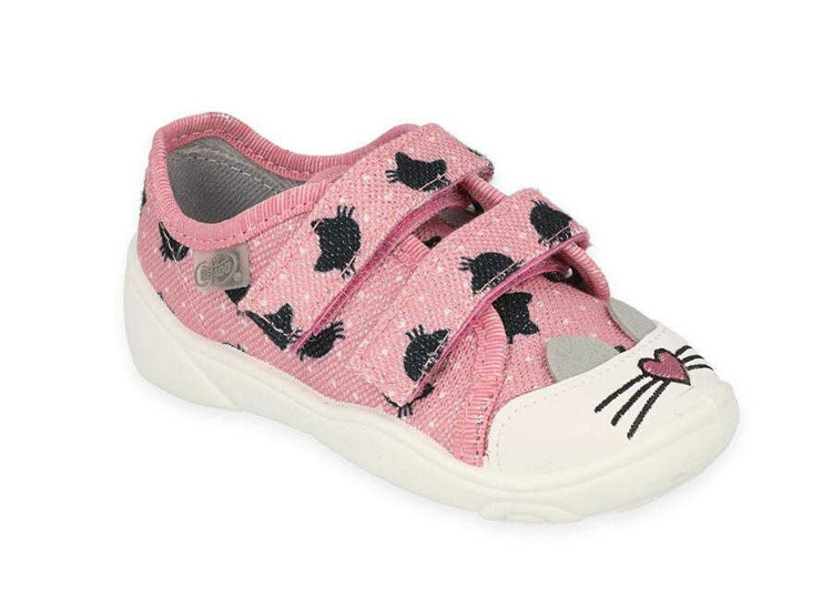 Obrazek BEFADO 907P150 trampki dziewczęce 2SZ różowy kot