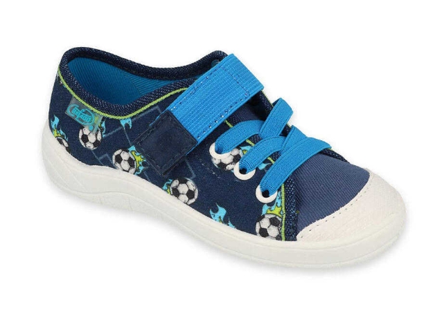 Obrazek BEFADO 351X006 trampki chłopięce 1SZ niebieskie kulki
