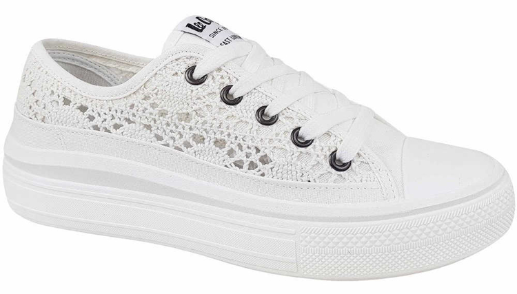Obrazek Lee Cooper LCW-23-44-1617L Trampki damskie białe