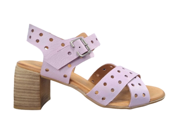 Obrazek Sandały damskie na obcasie Wild 612722 Orchid Bloom