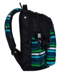 Obrazek Bagmaster BAG 20 C Plecak studencki Niebieski / Zielony / Czarny / Biały 23 L
