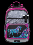 Obrazek Bagmaster GEN 20 A Plecak szkolny różowy/czarny/fioletowy/niebieski 17 l