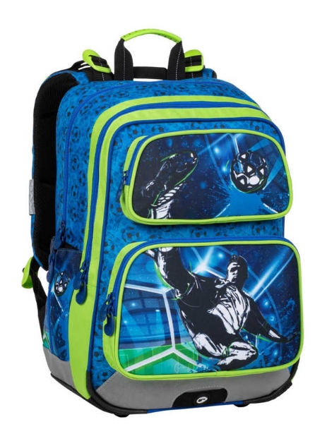 Obrazek Bagmaster GEN 20 B Plecak szkolny niebieski/zielony/czarny 17 l
