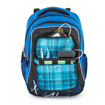 Obrazek Plecak szkolny Bagmaster LUMI 21 B - football blue 23 l