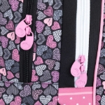 Obrazek Plecak szkolny trzykomorowy Bagmaster ALFA 21 A - psi róż 23 l