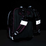 Obrazek Plecak szkolny trzykomorowy Bagmaster ALFA 21 A - psi róż 23 l