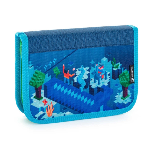 Obrazek Piórnik szkolny Bagmaster ALFA 21 B - niebieski