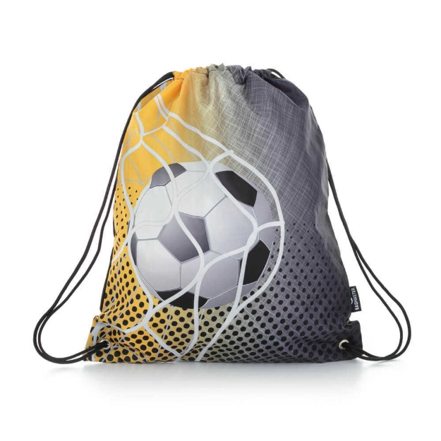 Obrazek Bagmaster Torba LUMI 21 D worek szkolny na kapcie / worek gimnastyczny - żółty piłkarski żółty 1,2 l