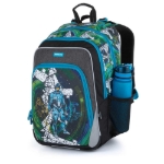 Obrazek Plecak szkolny Bagmaster NINY 21 A - robot zielony 23 l
