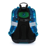 Obrazek Plecak szkolny Bagmaster ALFA 21 B - kostki niebieski 23 l