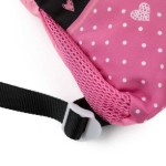 Obrazek Bagmaster Torba ALFA 21 Worek szkolny na kapcie / worek gimnastyczny - pies różowy 1,2 l