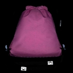 Obrazek Bagmaster Torba ALFA 21 Worek szkolny na kapcie / worek gimnastyczny - pies różowy 1,2 l