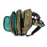 Obrazek Plecak szkolny Bagmaster ALFA 21 C - zielony dinozaur 23 l